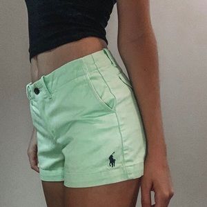 Ralph Lauren Sport Shorts in lime green